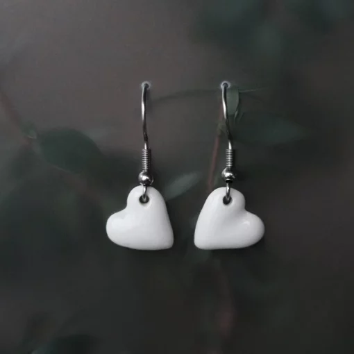 náušnice visací Srdíčka